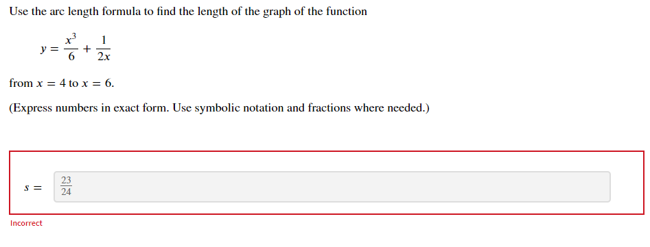 Solved Use the arc length formula to find the length of the | Chegg.com