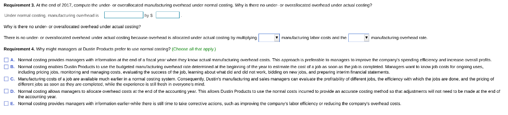 Solved Dustin Products uses a job-costing system with two | Chegg.com