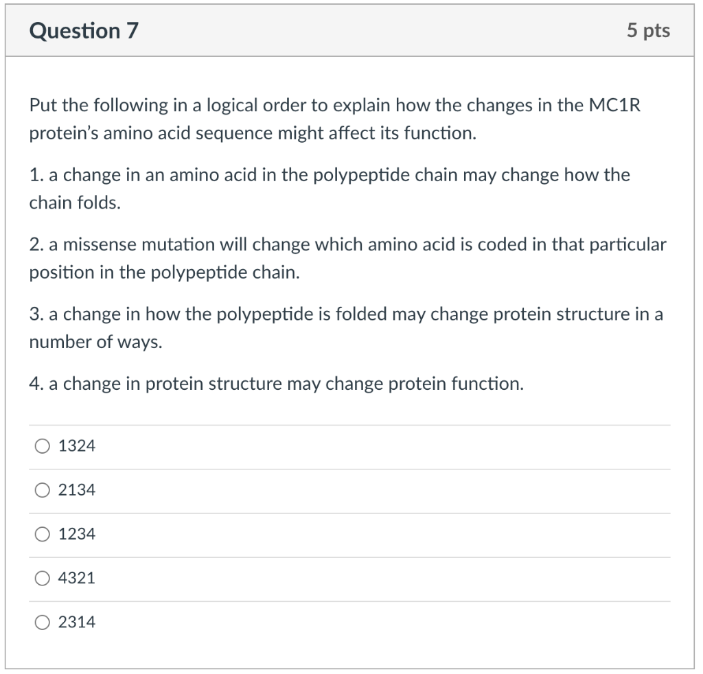 Solved Question 6 5 pts Put the steps in the proper order to | Chegg.com