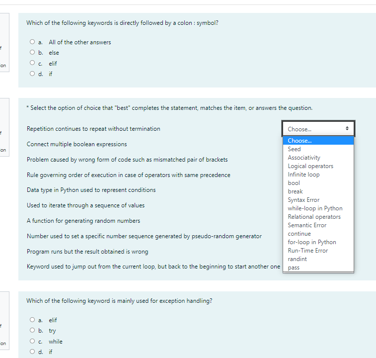 Solved What is an exception in Python? Choose the BEST