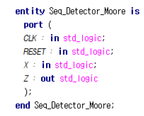 Solved VHDL code for 0101 sequence detector : Moor | Chegg.com