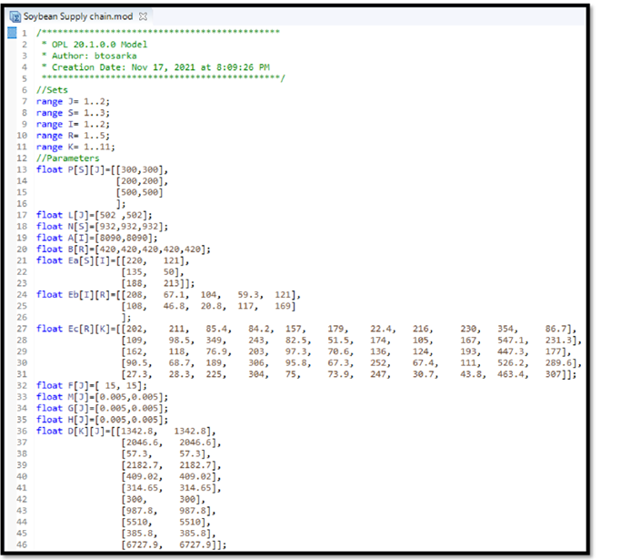 Soybean Supply chain.mod Σ3 | Chegg.com
