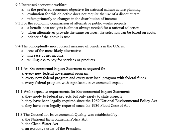 Solved \( 9.2 \) Increased economic welfare: a. is the | Chegg.com