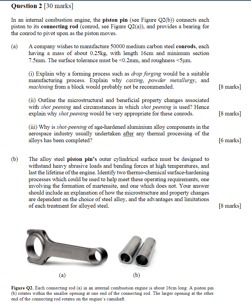 Solved Question 2 [30 marks] In an internal combustion | Chegg.com