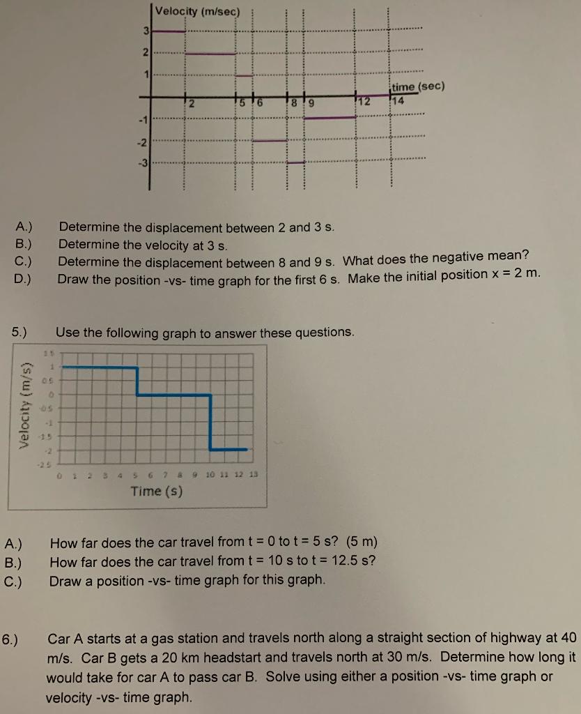 Solved Constant Velocity Experience 1.) Two toy buggy cars