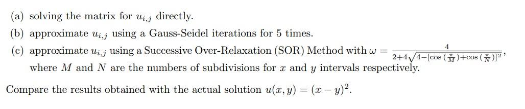 Solved 6. Consider the following Poisson equation: Uzr + uyy | Chegg.com
