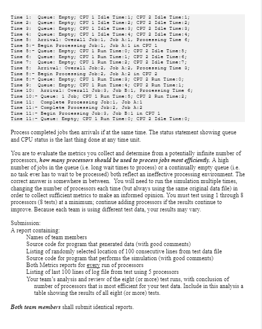 Solved The program simulates a computer with multiple | Chegg.com