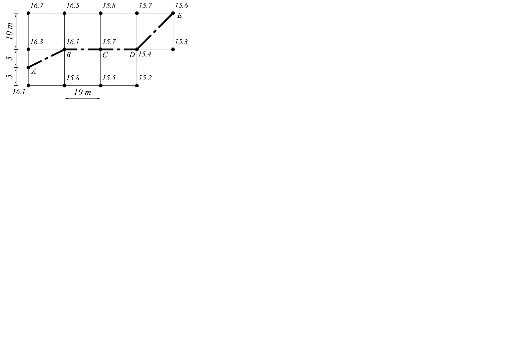 Solved The following figure shows the elevations of the grid | Chegg.com