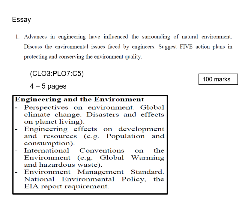 essay on environment and climate change