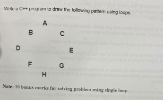 Solved write a c++ program by using only loops not use any | Chegg.com