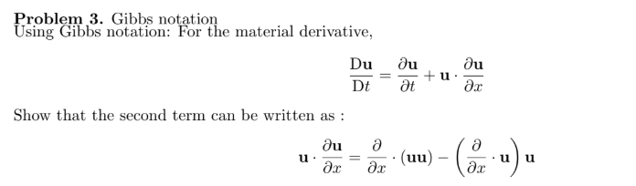 Solved Problem 3. Gibbs notation Using Gibbs notation: For | Chegg.com