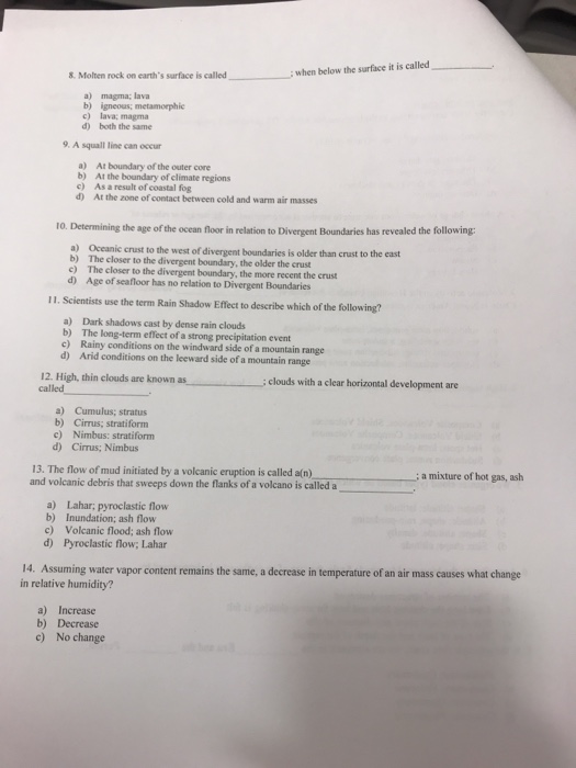 solved-8-molten-rock-on-earth-s-surface-is-called-when-chegg