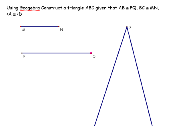 Solved Using Geogebra Construct A Triangle Abc Given That Ab Chegg Solved Using Geogebra Construct A Triangle Abc Given That Ab Chegg