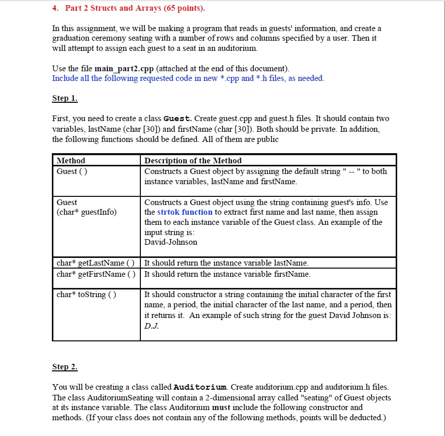 Program Copy Guest Sample My program is complete and I have pasted it below. I | Chegg.com