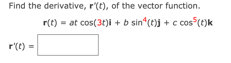 Solved Consider the given vector equation. r(t) = (2t – 2, | Chegg.com