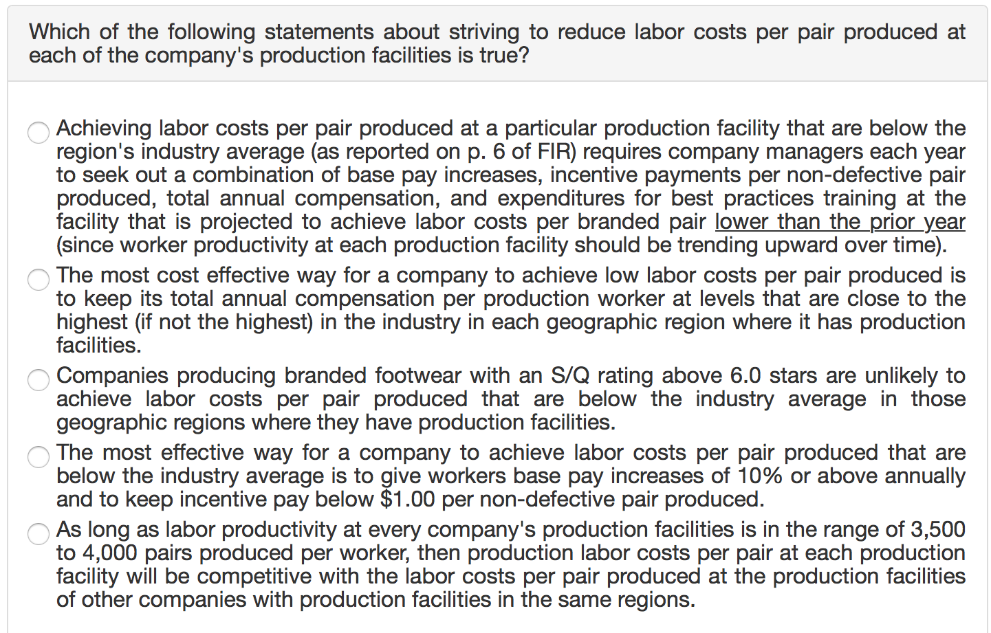 Solved Which of the following statements about striving to