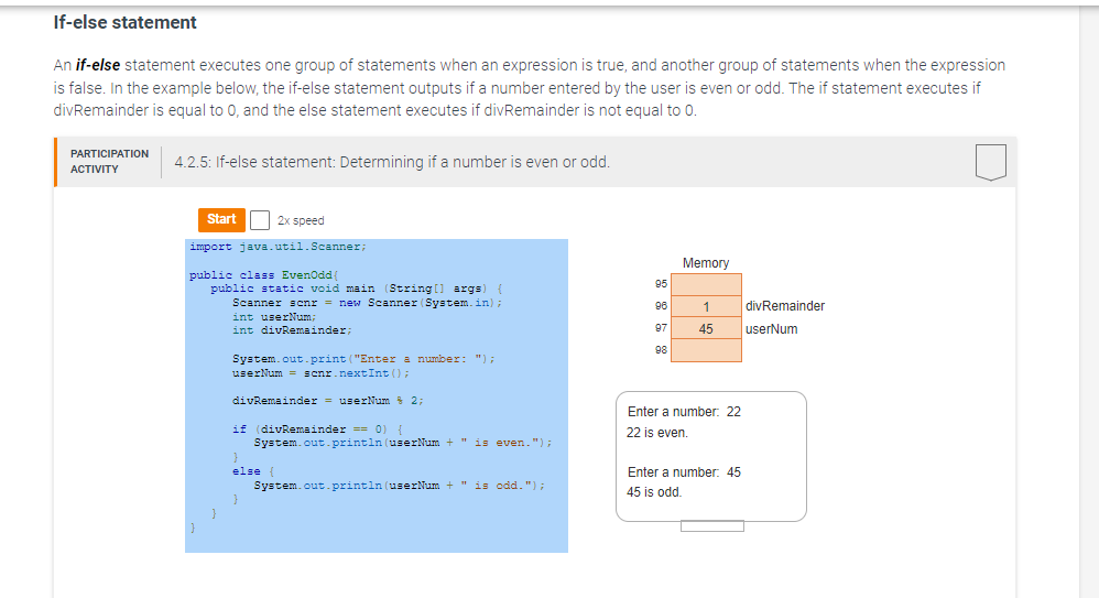 Solved An if-else statement executes one group of statements | Chegg.com