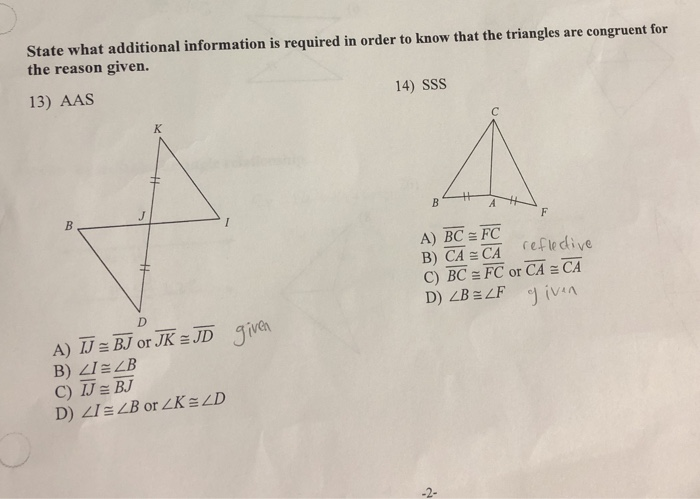 Solved State What Additional Information Is Required In | Chegg.com