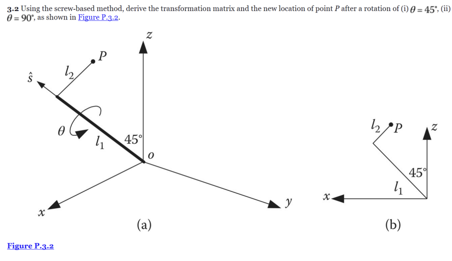 3.2 Using the screw-based method, derive the | Chegg.com
