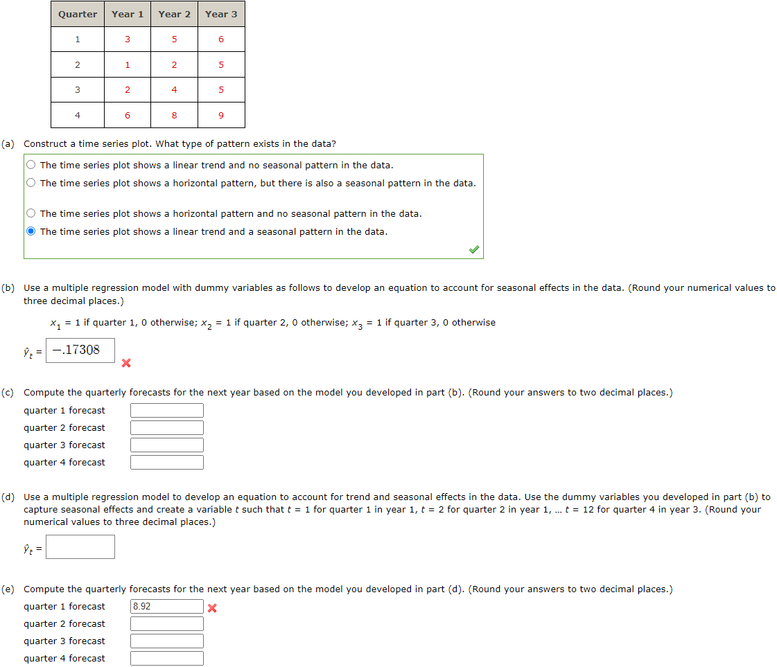 Solved Just focusing on b, c, d, e if possible with excel | Chegg.com