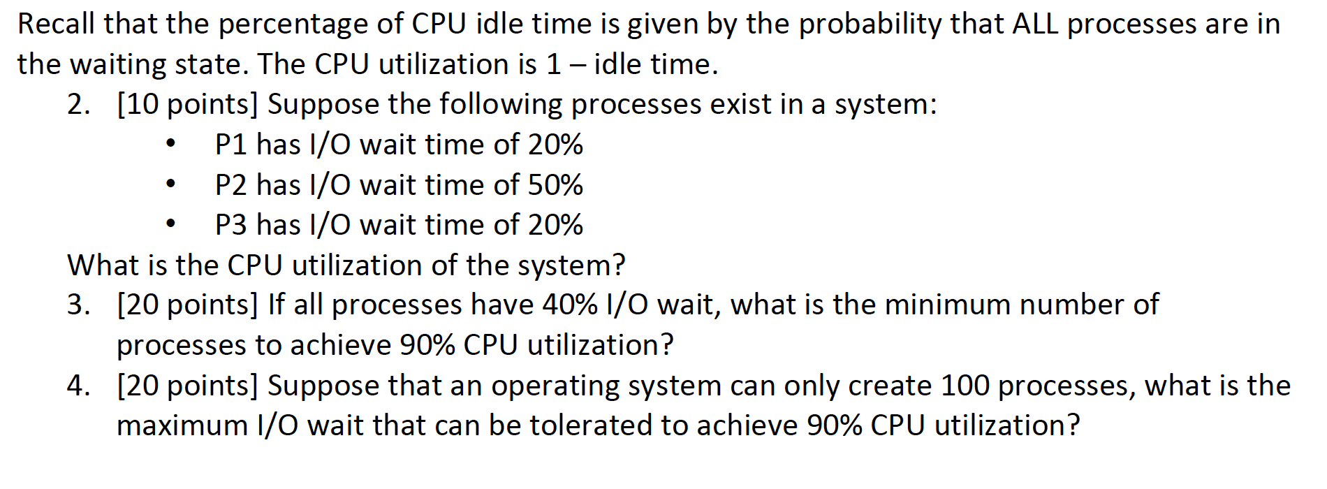 What does an idle CPU do?