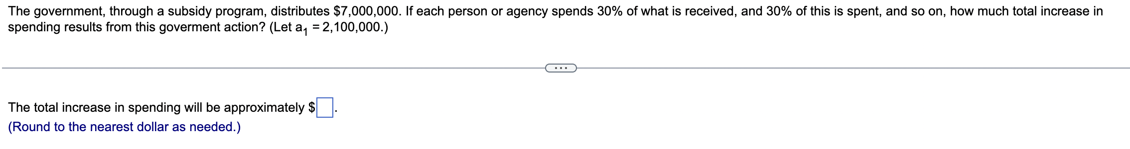 Solved The government, through a subsidy program, | Chegg.com