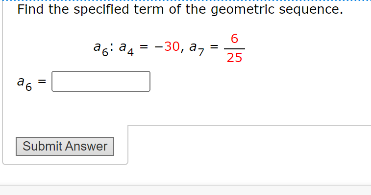 Solved Write an expression for the nth term of the geometric | Chegg.com