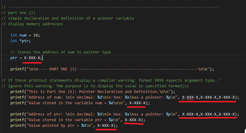 Solved // // part one (1) // simple declaration and | Chegg.com
