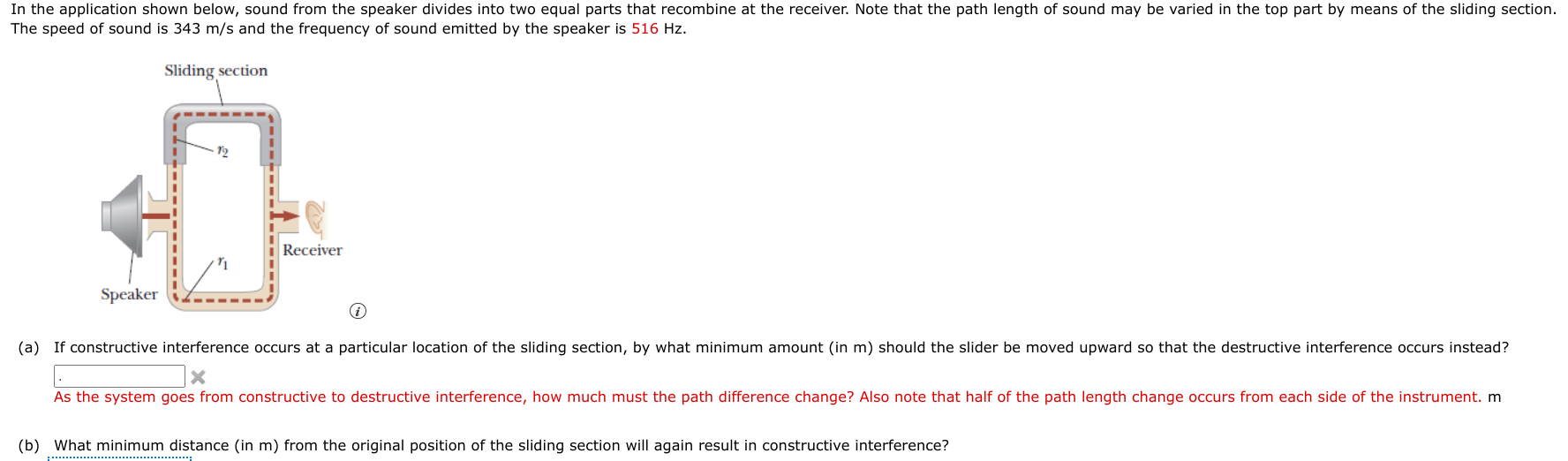 Solved In the application shown below, sound from the | Chegg.com