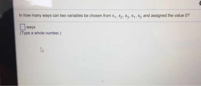 Solved In how many ways can two variables be chosen from x 1 | Chegg.com