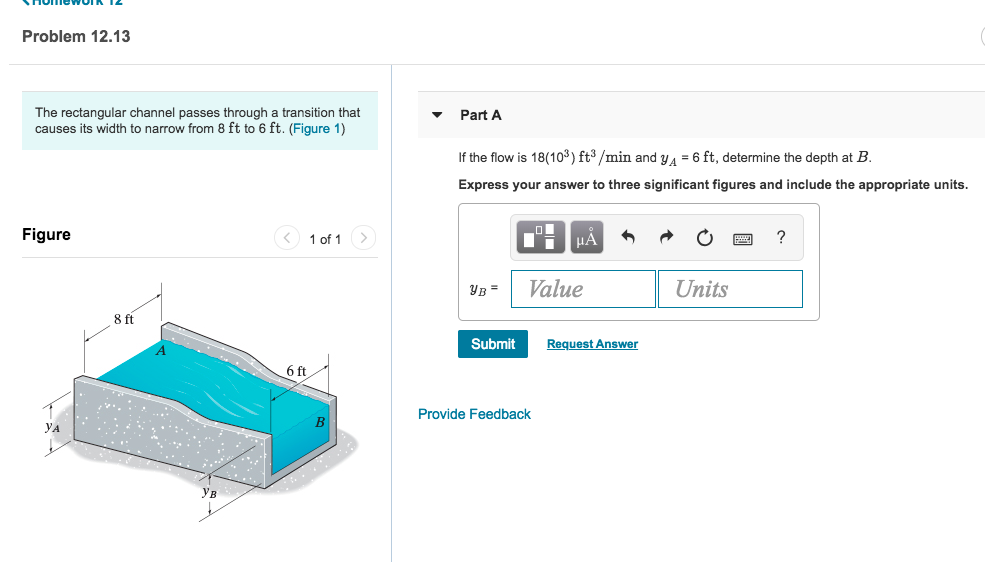 Solved Problem 12.13 The rectangular channel passes through | Chegg.com