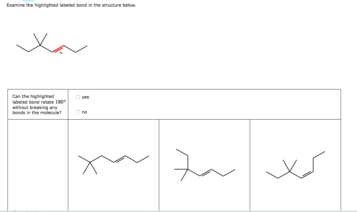 Solved Examine the highlighted labeled bond in the structure | Chegg.com