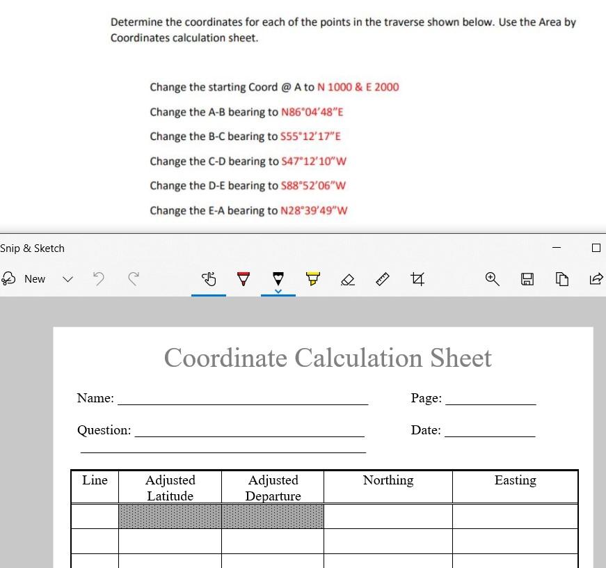 Solved Determine the coordinates for each of the points in | Chegg.com