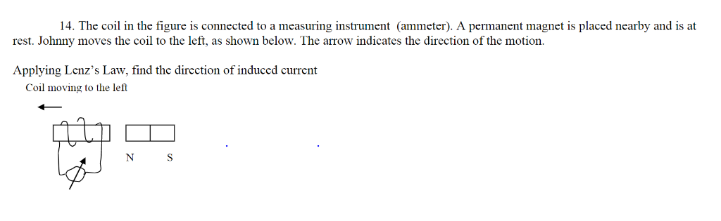 Solved 14. The coil in the figure is connected to a | Chegg.com
