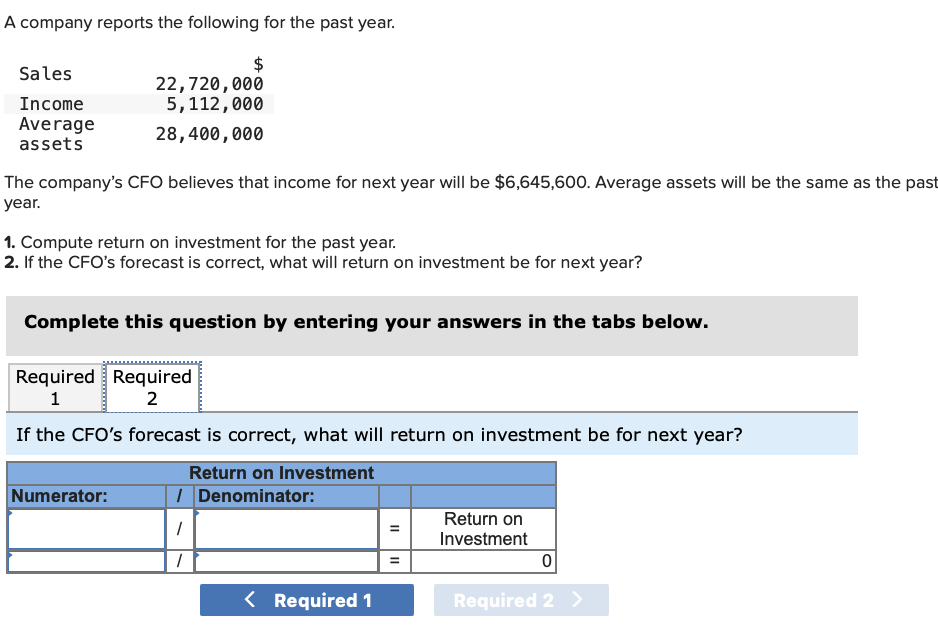 Solved A company reports the following for the past year.
