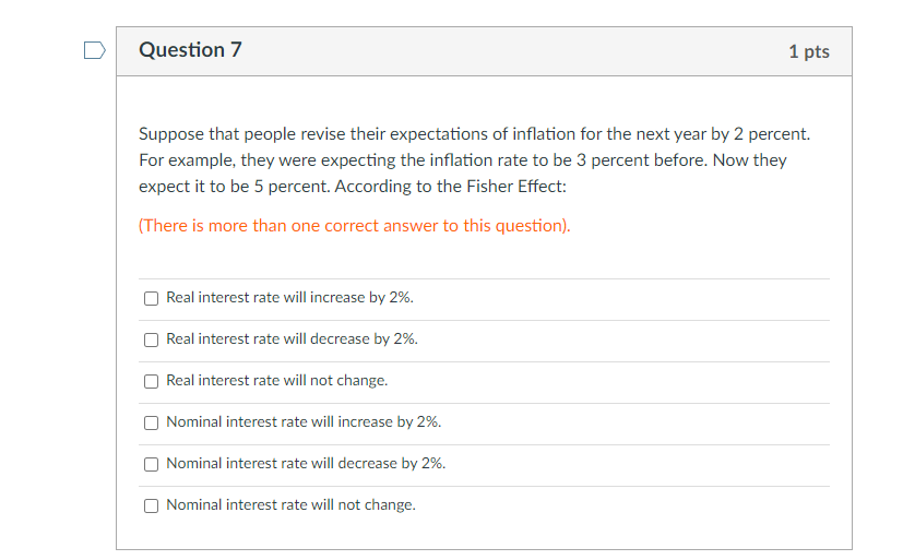 Solved Question 7 1 pts Suppose that people revise their | Chegg.com