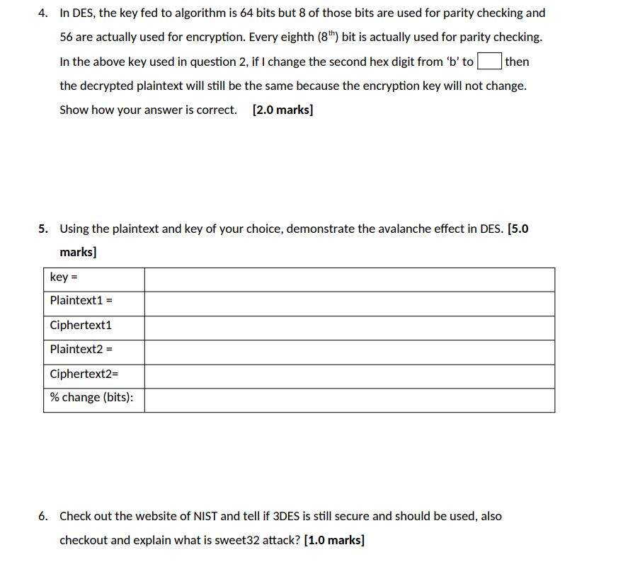 Solved please show me how to do questions 4 to 6, make sure | Chegg.com