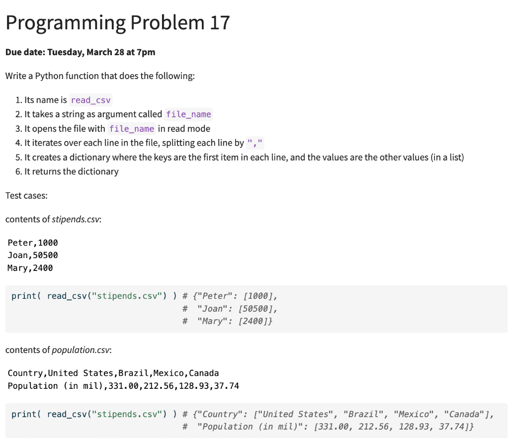 Write a Python function that does the following: 1. | Chegg.com