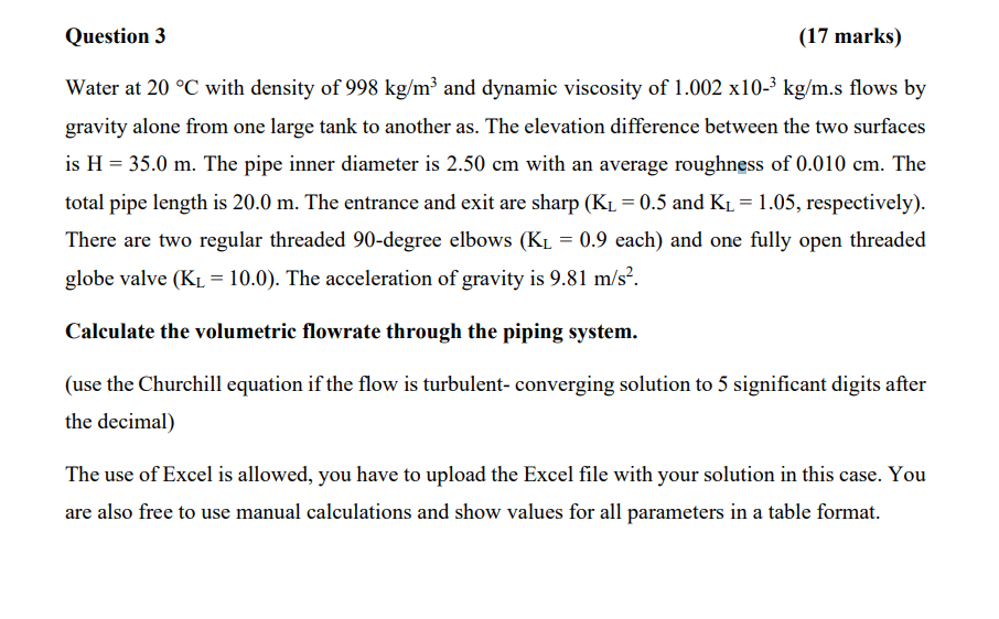 solved-water-at-20-c-with-density-of-998-kg-m3-and-dynamic-chegg