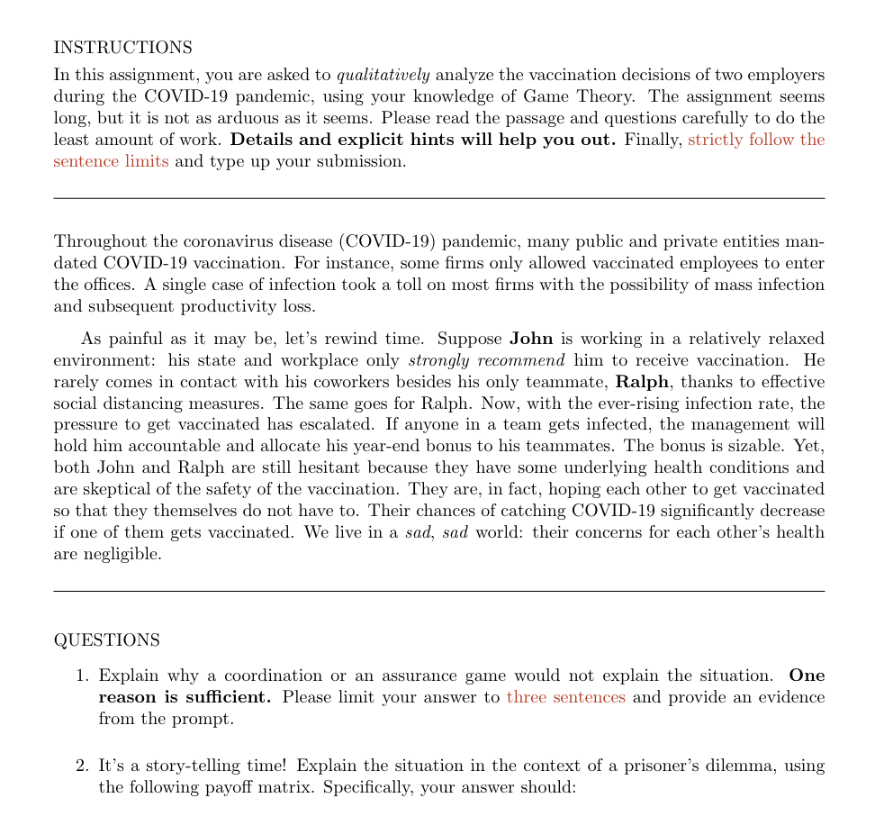 Solved INSTRUCTIONSIn this assignment, you are asked to | Chegg.com
