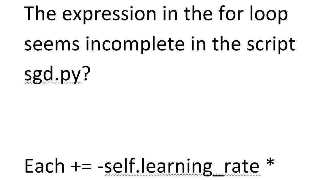 The expression in the for loop seems incomplete in | Chegg.com