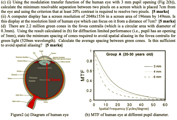 Solved (c) (i) Using the modulation transfer function of the | Chegg.com