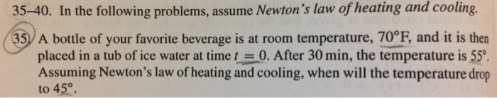 Solved In the following problems, assume Newton's law of | Chegg.com