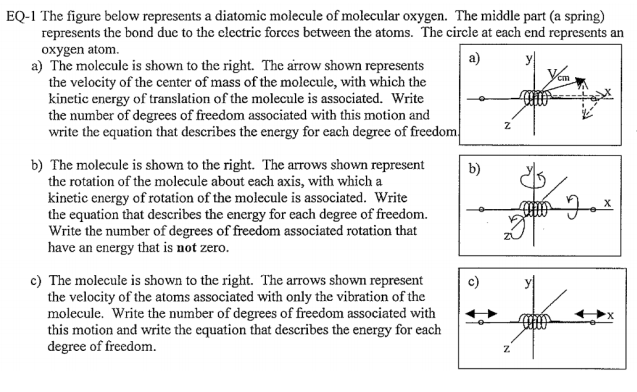 Solved EQ-1 The figure below represents a diatomic molecule | Chegg.com