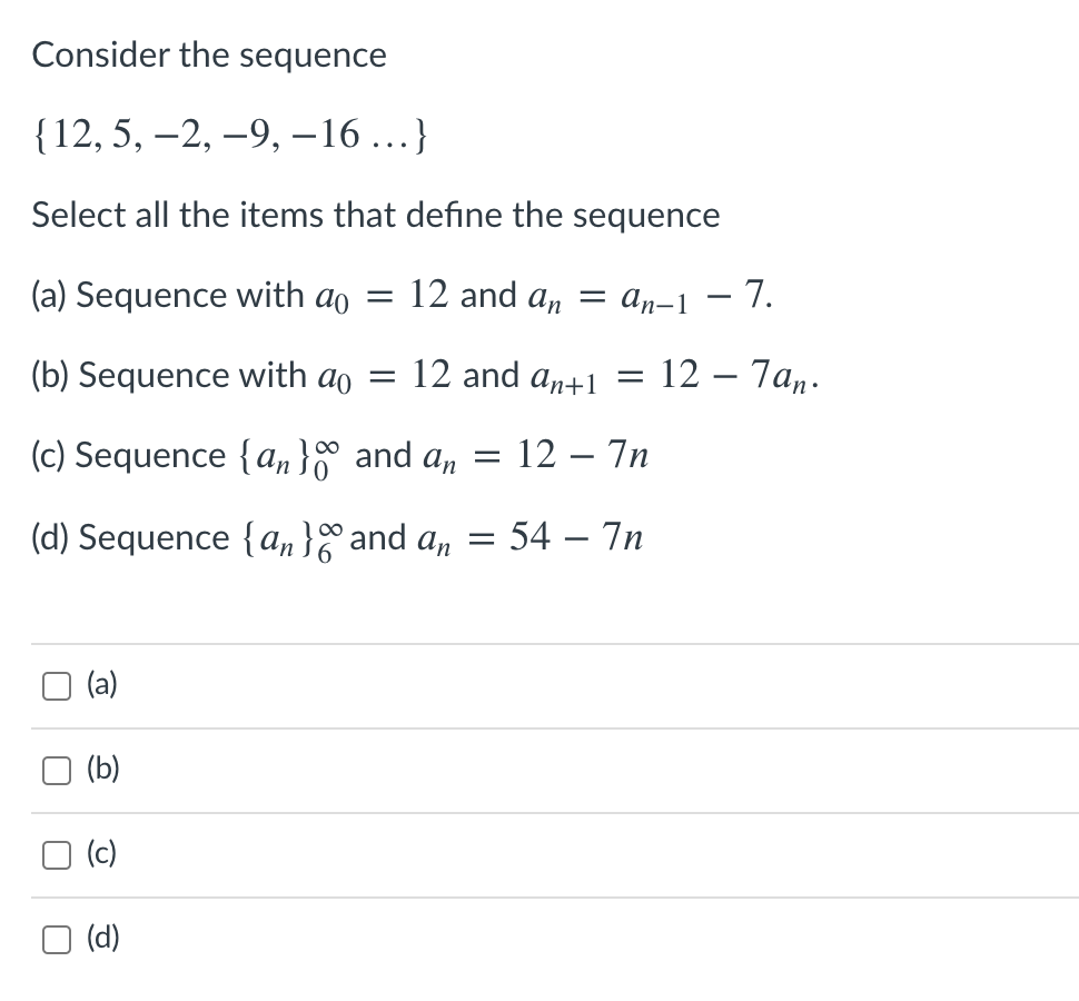 2 5 7 12 sequence