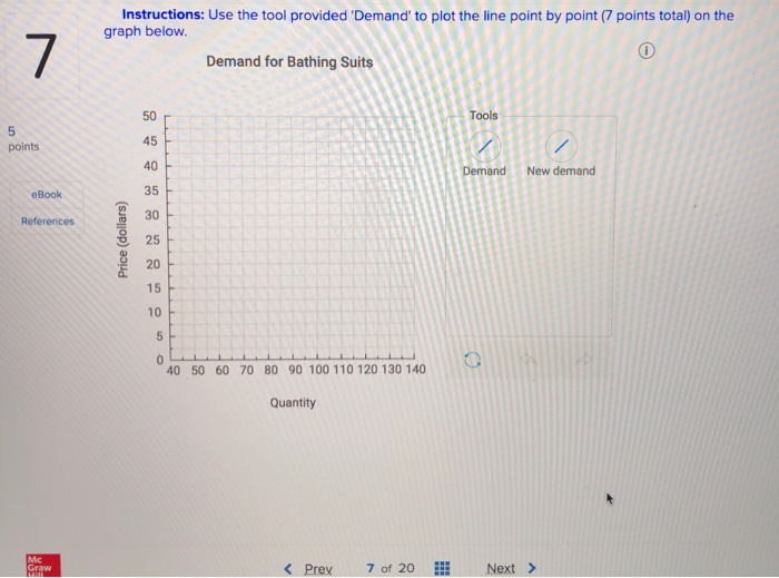 Solved 7 Change in Demand Exercise 1 The table below