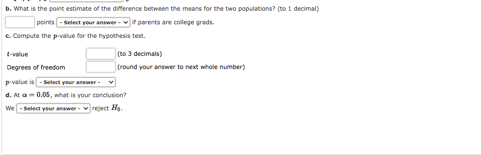 Answered: The College Board provided comparisons…