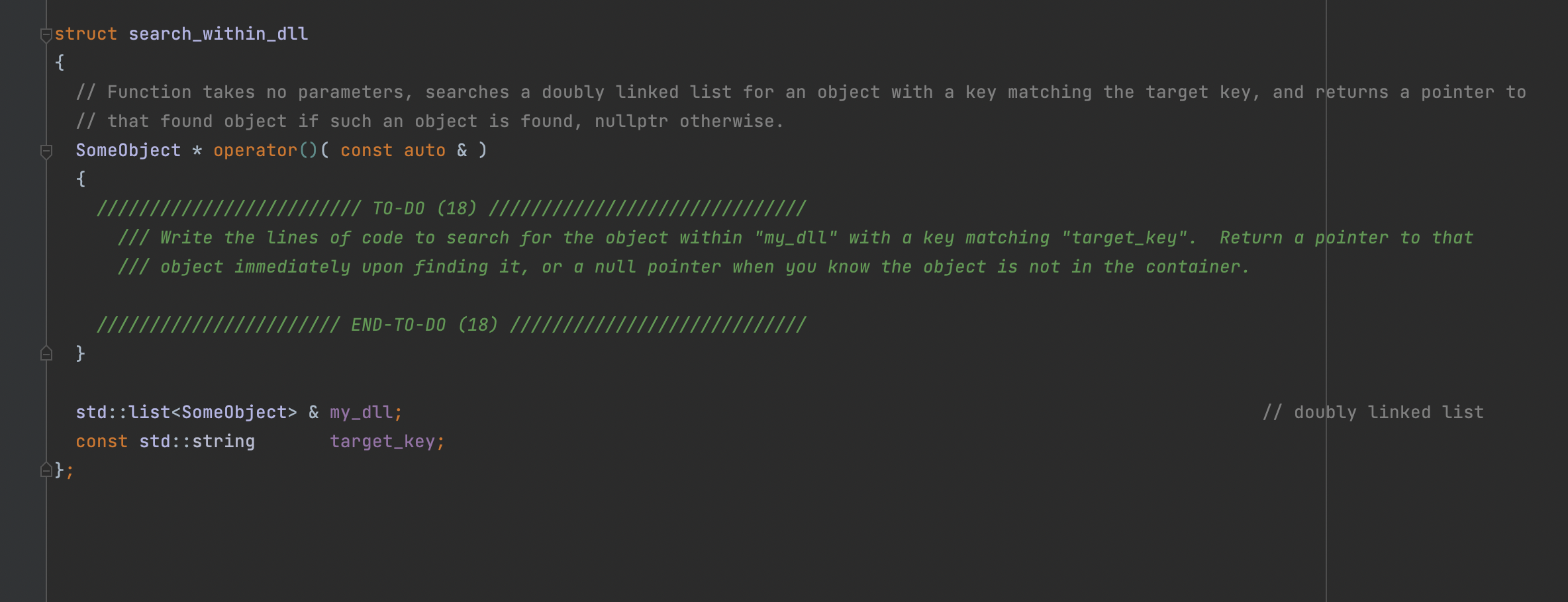 Solved struct insert_at_back_of_vector \{ // Function takes | Chegg.com
