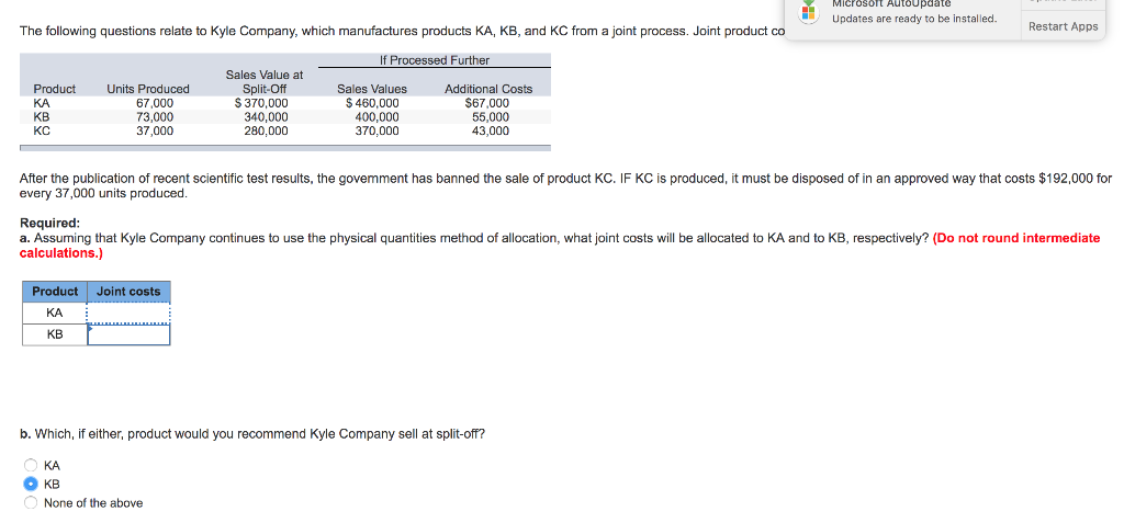 Solved The following questions relate to Kyle Company, | Chegg.com