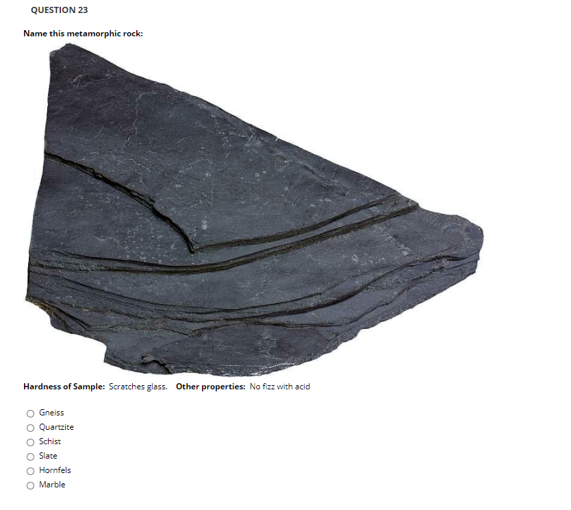 Solved QUESTION 21 What is the most common parent rock for a